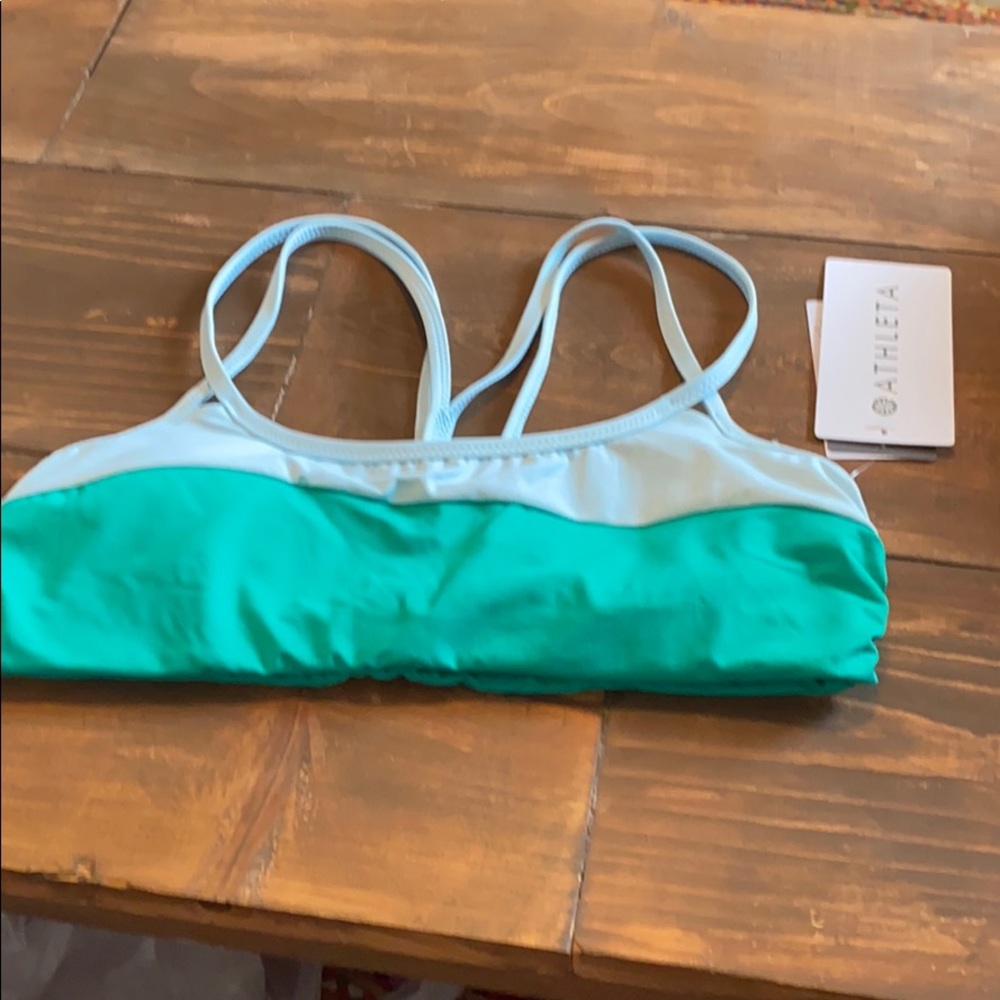 🎈NWT! Athleta Chroma Cross Strap bikini top. Sm - Picture 2 of 9